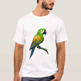 T-shirt Perroquet géométrique