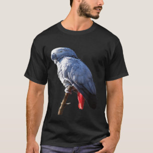 T-shirt perroquet gris africain