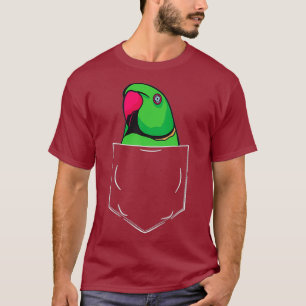 T-shirt Perroquet indien Ringneck dans Pocket Parakeet