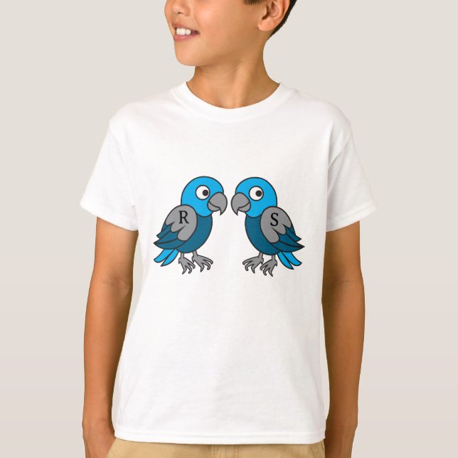 T-shirt Perroquet jumeaux (Devant)