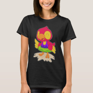 T-shirt Perroquet Nageant Flotteur Gonflable Été