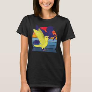 T-shirt Perroquet Rétro I Licorne ailée I Perroquetlet jau