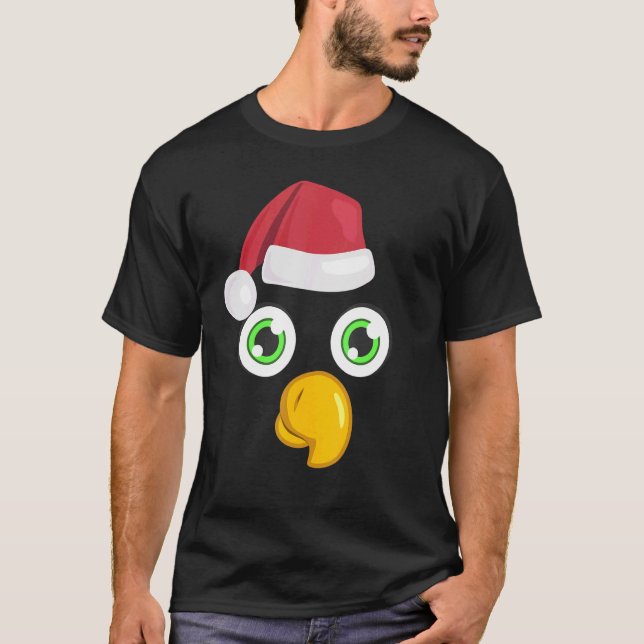 T-shirt Perroquet Visage graphique de Noël Perroquet Costu (Devant)