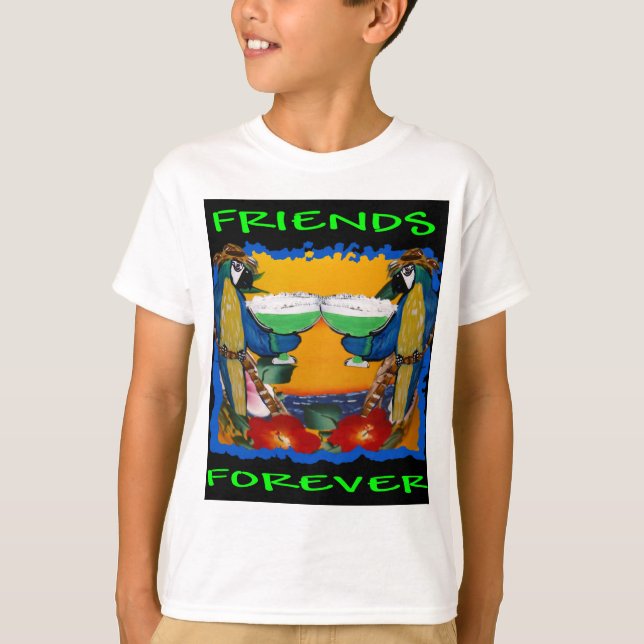 T-shirt Perroquets de Fête (Devant)