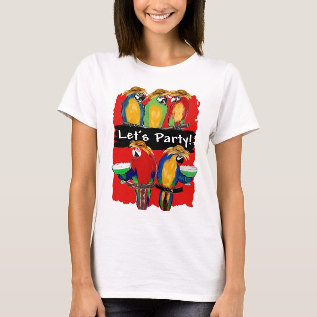 T-SHIRT PERROQUETS DE FÊTE (Devant)