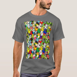 T-shirt Perroquets et perroquets couleur PT SKY