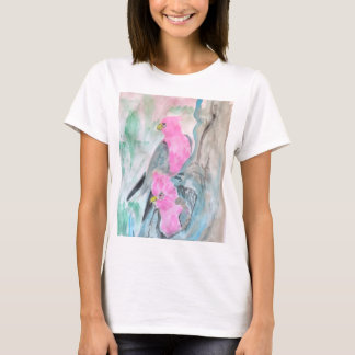 T-shirt Perroquets roses