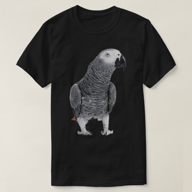 T-shirt Perrot gris africainTShirt (Design devant)