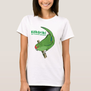 T-shirt Perruche à couronne rouge Kākāriki