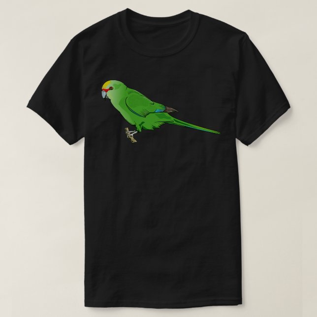 T-shirt Perruche à couronnes jaunes Kkriki (Design devant)