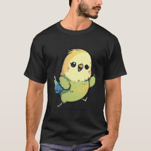 T-shirt Perruche Budgie faisant le dab Danse dab Oiseau Pe
