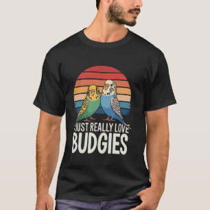 T-shirt Perruche Je raffole vraiment des perruches