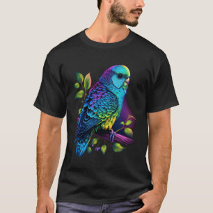 T-shirt Perruche ondulée Perruche oiseau Aesthetic Vaporwa