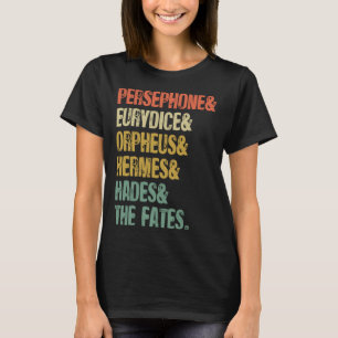 T-shirt Persephone & Eurydice & Orpheus & Hermes & Hades &