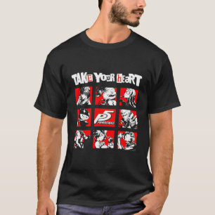 T-shirt Persona 5 caractères Carrés