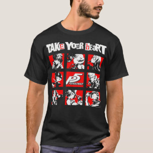T-shirt Persona 5 caractères Carrés