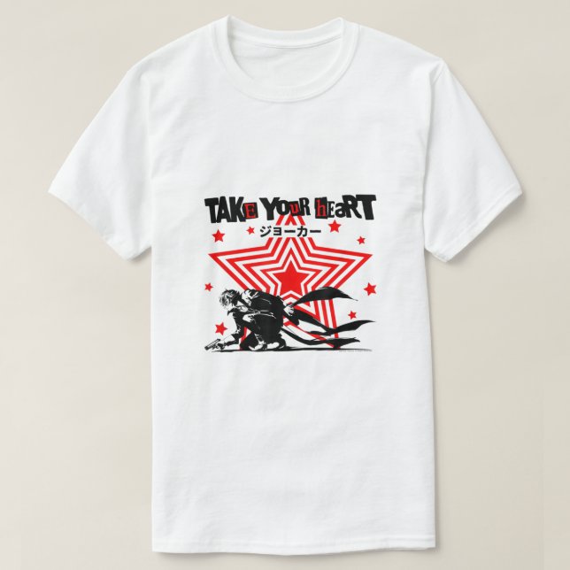 T-shirt Persona 5 Joker Prenez Votre Coeur (Design devant)