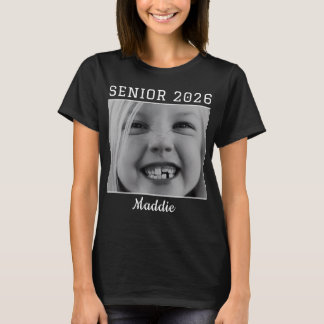 T-shirt  Personalised Senior 2026 custom Photo graduation