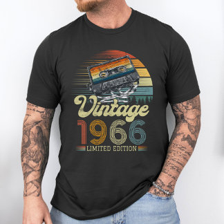 T-shirt Personalize Birth Year Vintage Cassette Tape