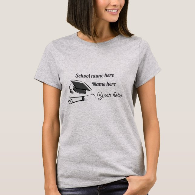 T-shirt Personalize Graduation  (Devant)