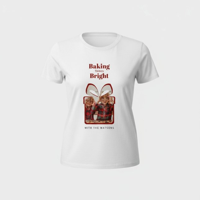 T-shirt personalized christmas gift photo holiday  (Créateur téléchargé)