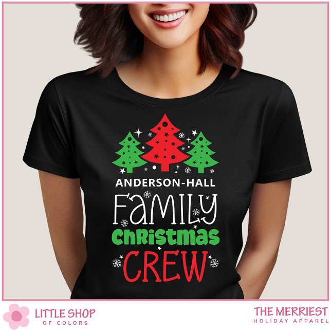 T-shirt Personalized Family Christmas Crew (Créateur téléchargé)