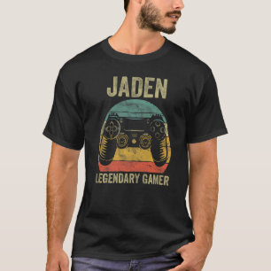 T-shirt Personalized Legendary Gamer Shirt Jaden Name Vide