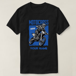 T-shirt Personalized Motocross Racing Dirt Bike Rider