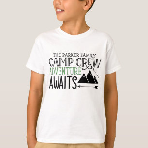 T-shirt PERSONALIZED NAME Cabin Camping Adventure