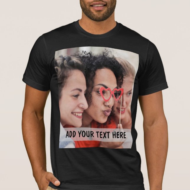 T-shirt Personalized Photo & Text Or Name  (Créateur téléchargé)