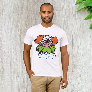 T-shirt Personnage de clown fantaisiste avec cheveux orang