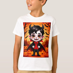 T-shirt Personnage de costume de citrouille pour la collec