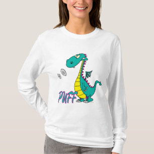 T-shirt personnage de dessin humoristique de dragon de bou