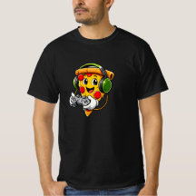 Personnage de pizza de gamer drôle - Conception de