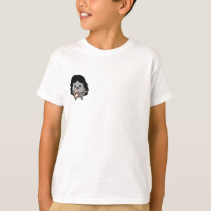 T-shirt Personnage de rock star mignon jouant de la guitar
