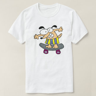 T-shirt Personnage de skateboard Skateboard Fun Skateboar