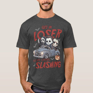 T-shirt Personnage d'Halloween Horreur Entrez Perdant Nous