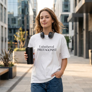 T-shirt Personnage principal imperturbable Citation minima