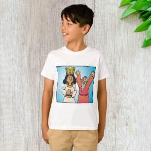 T-shirt Personnages bibliques de la reine et du prophète f