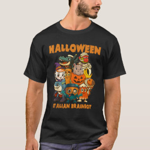 T-shirt Personnages Italiens Brainrot Thèmes Halloween Cos