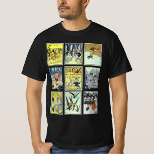 T-shirt Personnages vintage du Magicien d'Oz, Route de bri