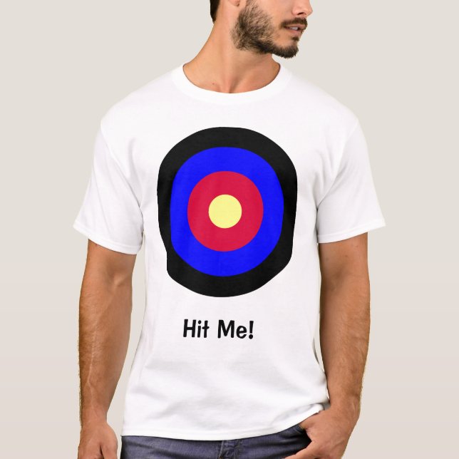 T-shirt personnalisable 1 de boudine de cible (Devant)