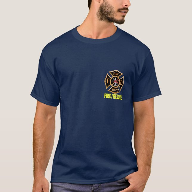 T-shirt Personnalisable D'ABORD DANS la chemise de devoir (Devant)