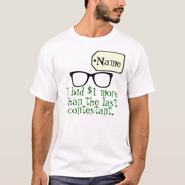 T-shirt personnalisable de concurrent d'exposition (Devant)