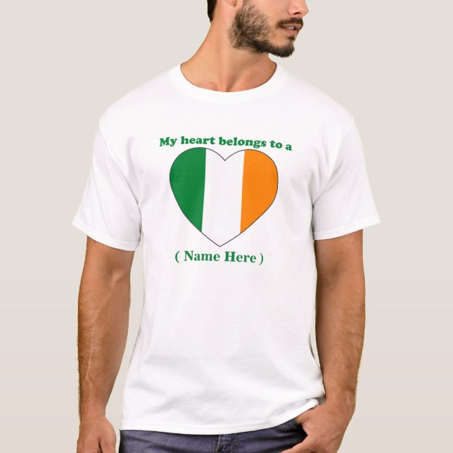 T-shirt personnalisable de l'Irlande (Devant)