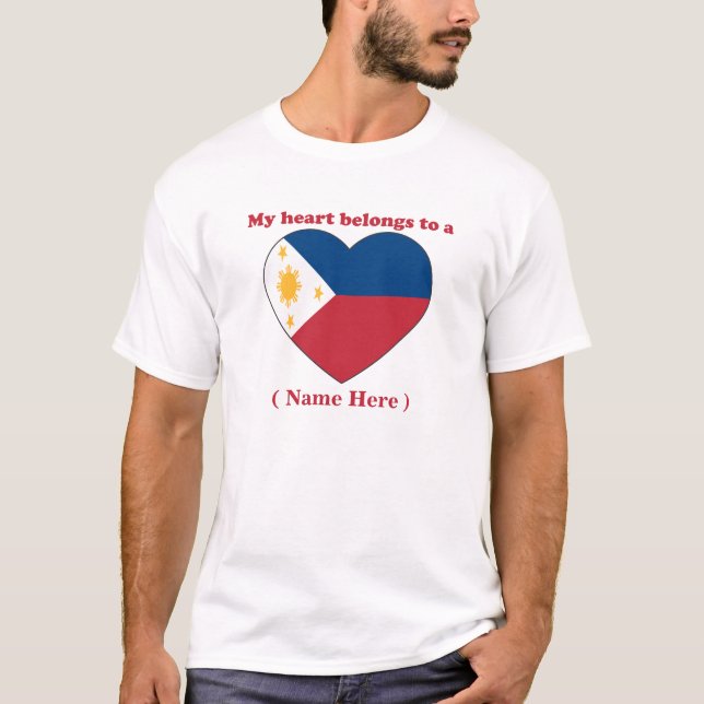 T-shirt personnalisable de Philippines (Devant)
