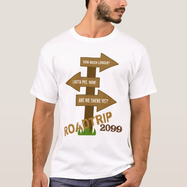 T-shirt personnalisable de promenade en voiture (Devant)