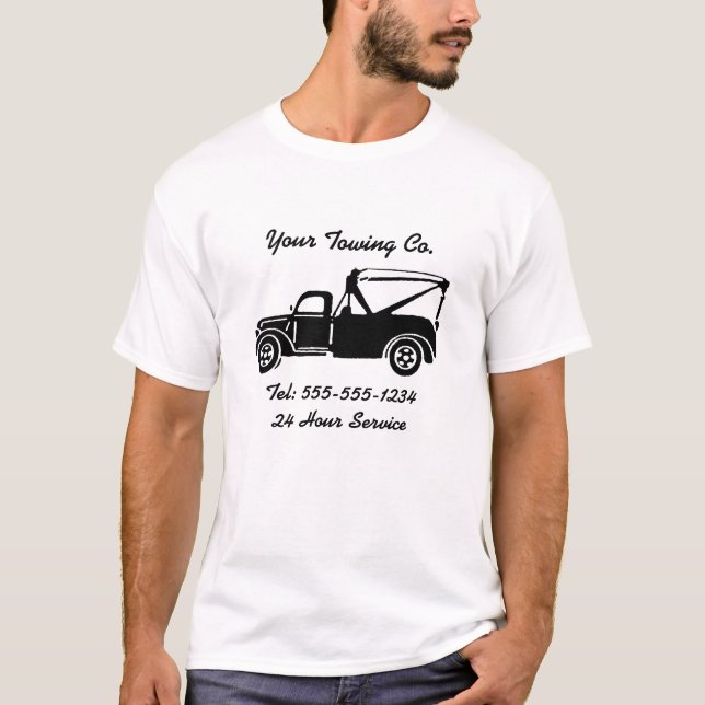 T-shirt personnalisable de remorquage (Devant)