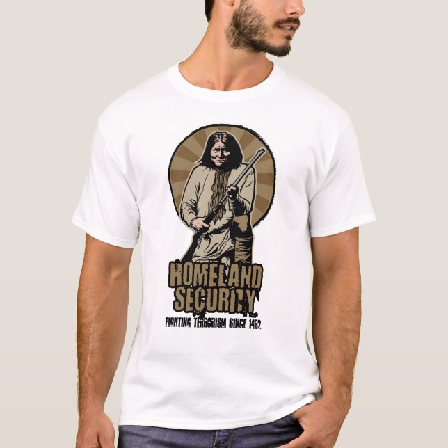 T-shirt personnalisable de sécurité de patrie (Devant)