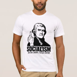 T-shirt personnalisable de slogan de socialisme de